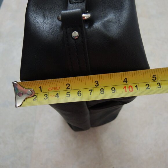 Rosetti Shoulder Bag Black Purse with Silver Tone Hardware Multiple Pockets - Picture 14 of 16